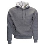 Bi-Blend Hoodie with Flat Matching Hood, Deep Pouch Pockets - Unisex Pullover