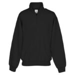 Unisex Quarter Zip Hoodie with Cadet Collar - Sweatshirt for Men and Women
