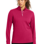 Sport-Tek® Women's Sport-Wick® Textured 1/4-Zip Pullover