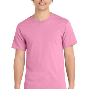 Port & Co Essential Tee. PC61 – Candy Pink / 6XL