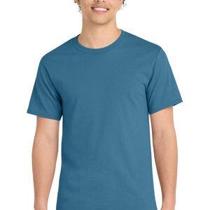 Port & Co Essential Tee. PC61 – Colonial Blue / XL