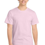 Port & Co Essential Tee. PC61 – Pale Pink /