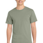 Port & Co Essential Tee. PC61 – Stonewashed Green / M