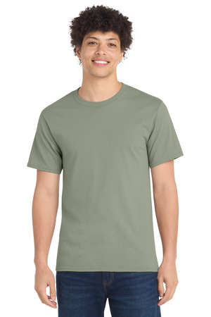 Port & Co Essential Tee. PC61 – Stonewashed Green / M