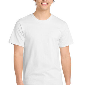 Port & Co Essential Tee. PC61 – White / 3XL
