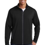 Sport-Tek® Sport-Wick® Stretch Contrast Full-Zip Jacket