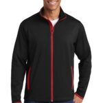 Sport-Tek® Sport-Wick® Stretch Contrast Full-Zip Jacket