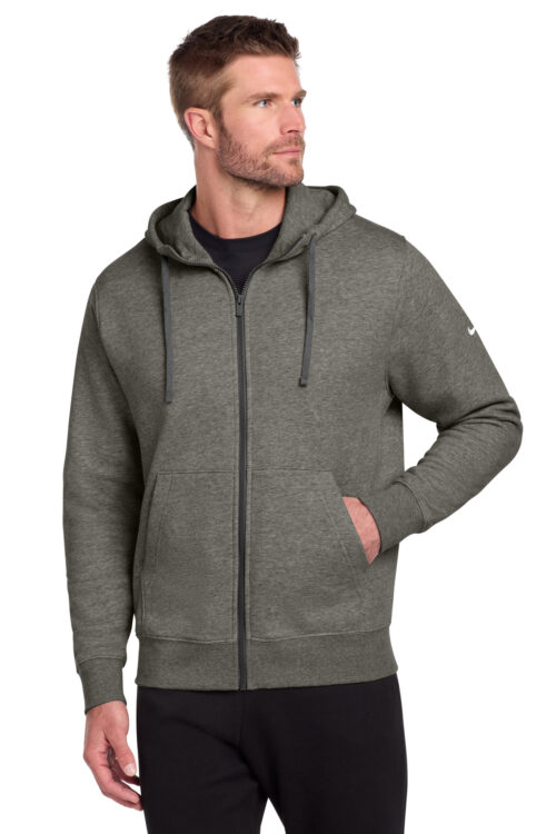 Nike Club Fleece Sleeve Swoosh Full-Zip Hoodie NKDR1513 (NKDR1513)