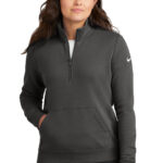 Nike Women's Club Fleece Sleeve Swoosh 1/2-Zip NKDX6720 (NKDX6720)