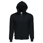 SwagEaze Fleece Zipper Hoodie. Comfortable and Breathable, Casual Sweatshirt. 14 oz 280 GSM Black, Various Sizes