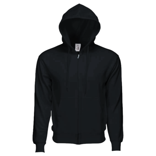 SwagEaze Fleece Zipper Hoodie. Comfortable and Breathable, Casual Sweatshirt. 14 oz 280 GSM Black, Various Sizes