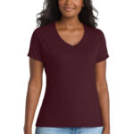Port & Co Women's Performance Blend V-Neck Tee