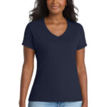 Port & Co Women's Performance Blend V-Neck Tee
