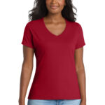Port & Co Women's Performance Blend V-Neck Tee