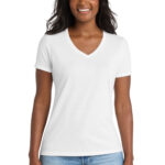 Port & Co Women's Performance Blend V-Neck Tee