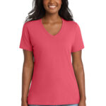 Port & Co Women's Core Cotton V-Neck Tee