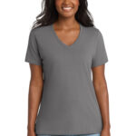 Port & Co Women's Core Cotton V-Neck Tee