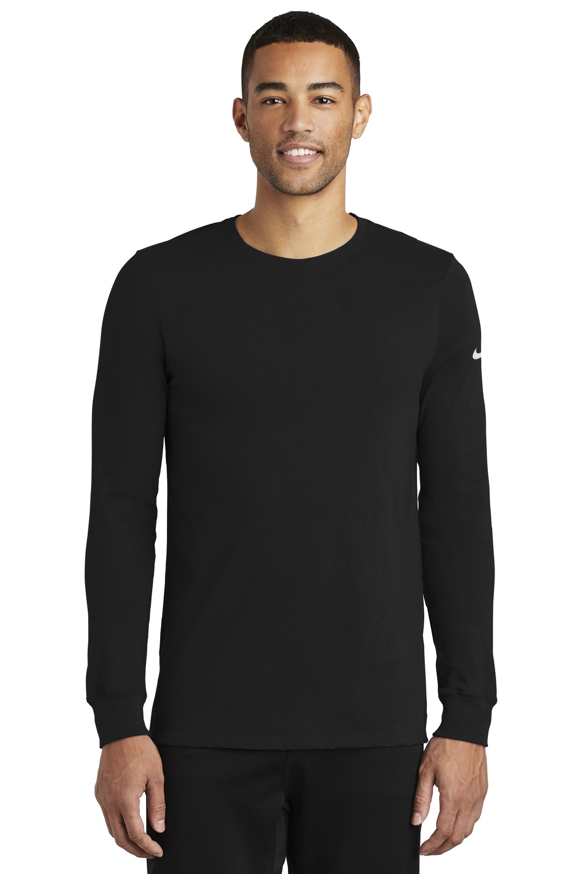 Nike Dri-FIT Cotton/Poly Long Sleeve Tee. NKBQ5230 (NKBQ5230)