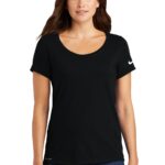 Nike Women's Dri-FIT Cotton/Poly Scoop Neck Tee. NKBQ5234 (NKBQ5234)