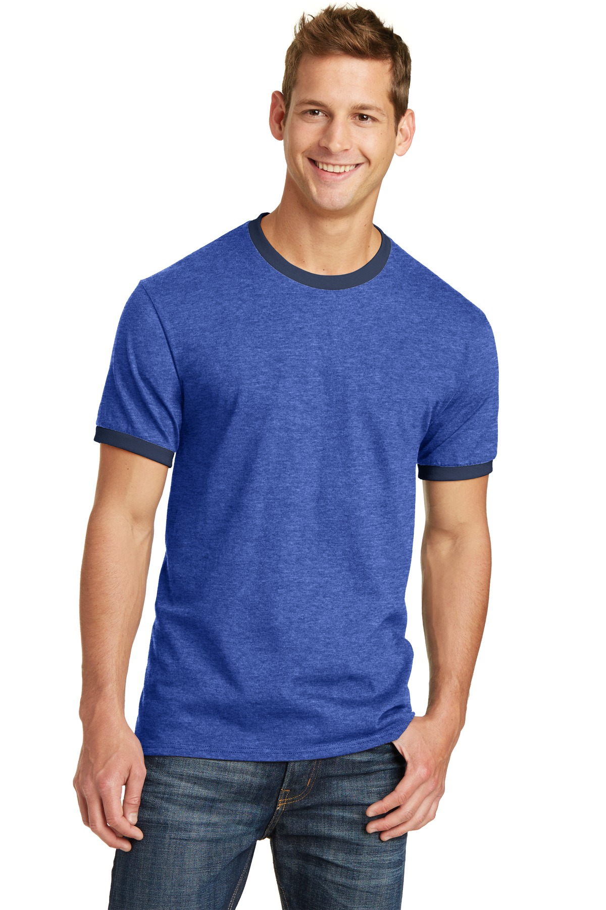 Port & Co Core Cotton Ringer Tee